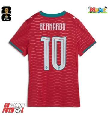 Portugal Bernardo Silva #10 Primera Equipación Mujer Mundial 2026 Manga Corta